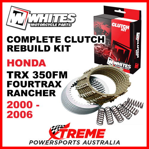 Whites Honda TRX350FM Fourtrax Rancher 2000-2006 Complete Clutch Rebuild Kit