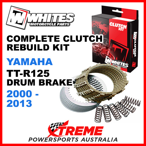 Whites Yamaha TT-R125 Drum Brake 2000-2013 Complete Clutch Rebuild Kit