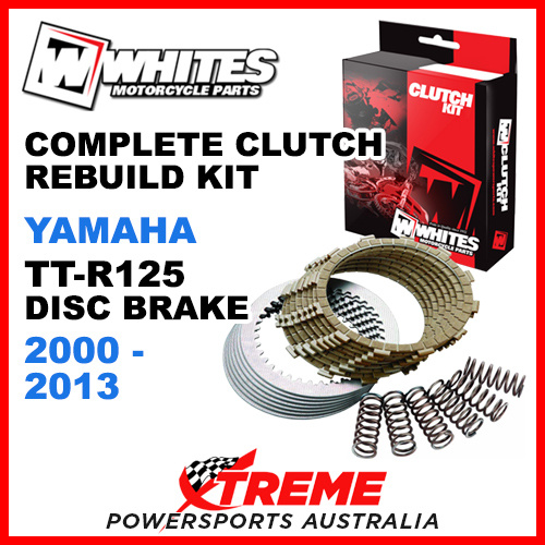 Whites Yamaha TT-R125L Disc Brake 2000-2013 Complete Clutch Rebuild Kit