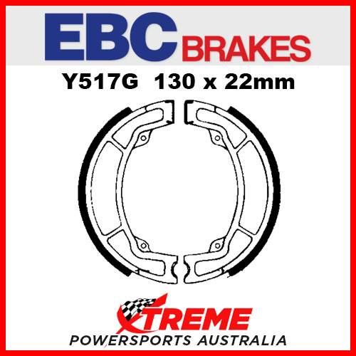 EBC Front Grooved Brake Shoe Yamaha IT 200 L 1984 Y517G