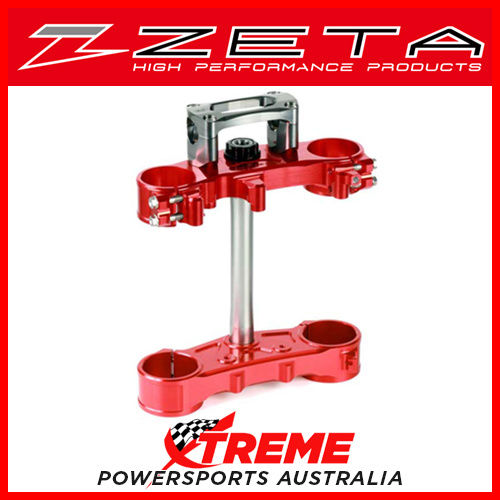 Zeta Honda CRF250M/L/RALLY 2017 Red Triple Handlebar Clamp Kit ZE14-1256