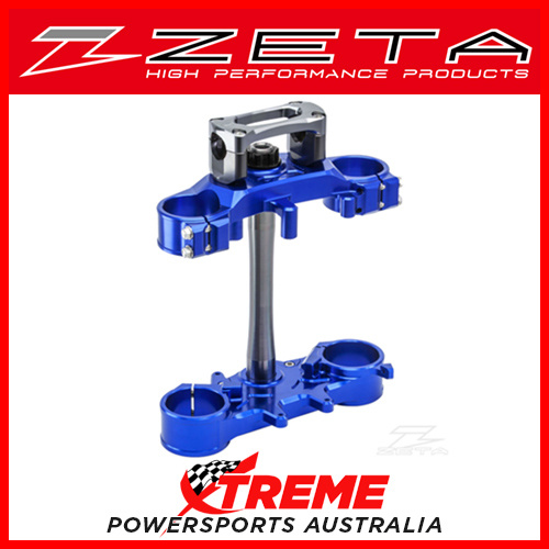 Zeta Yamaha WR250R/X 2007-2017 Blue Triple Handlebar Clamp Kit ZE14-4252