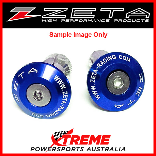 Zeta Blue Bar End Plugs 29mm ZE48-7007