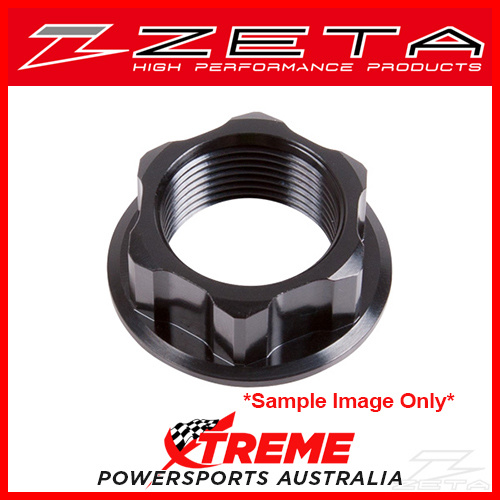 Zeta Honda CRF1000L 2016-2017 M24x30-P1.0 H12 Black Steering Stem Nut ZE58-2121