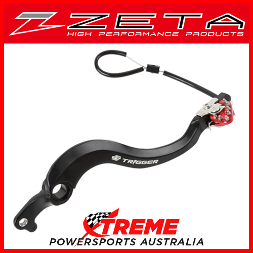 Zeta Honda CRF450RX 2017-2018 Red Trigger Brake Pedal ZE90-7012