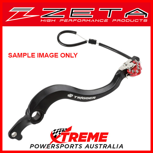 Zeta For Suzuki RMZ250 2013-2018 Red Trigger Brake Pedal ZE90-7212