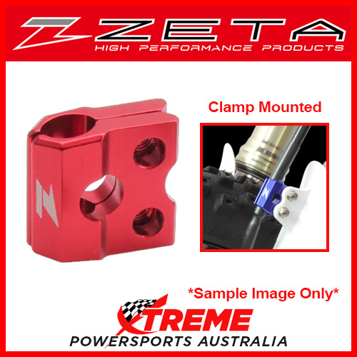 Red Brake line Clamp Honda CRF250R 2004-2018, Zeta ZE92-0206