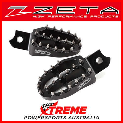 Zeta For Suzuki RMZ250 2010-2018 Black Foot Rest Pegs ZE93-1420