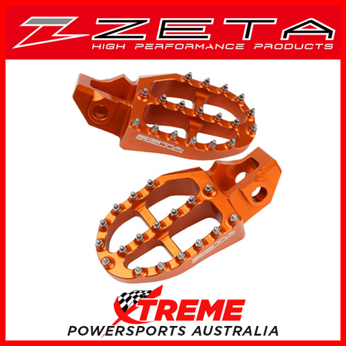 Zeta Husqvarna 701 ENDURO 2016-2018 Orange Foot Rest Pegs ZE93-1817